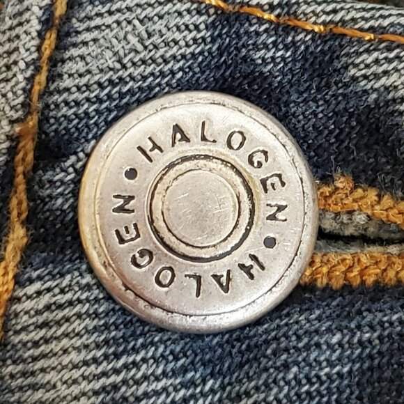 Halogen Denim Blue Jeans Women's size 4R Straight Leg - Picture 8 of 8